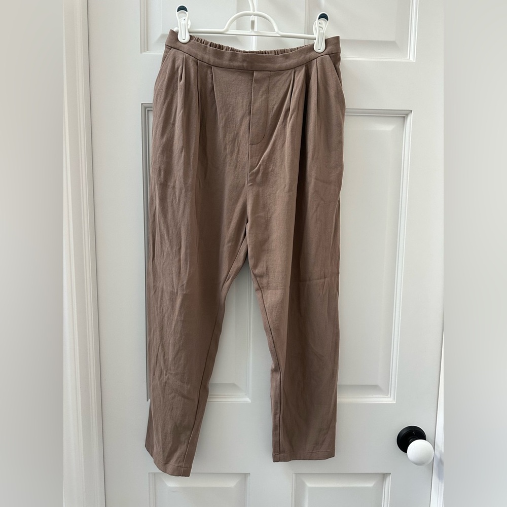 Evam Eva cotton narrow tuck pants